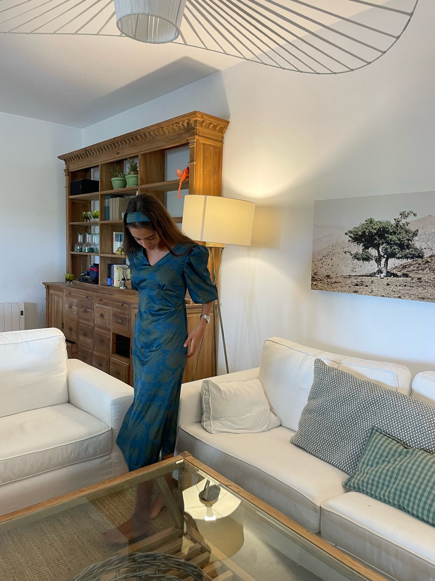 VESTIDO COMILLAS VERDE