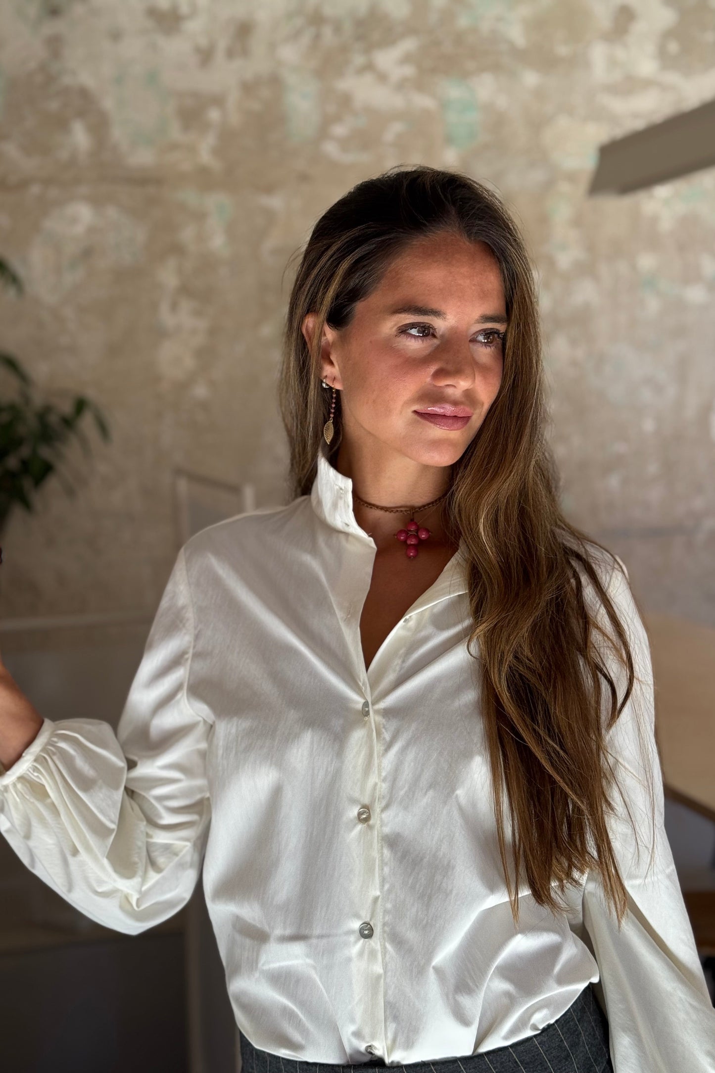 CAMISA BROOKLIN BEIGE.