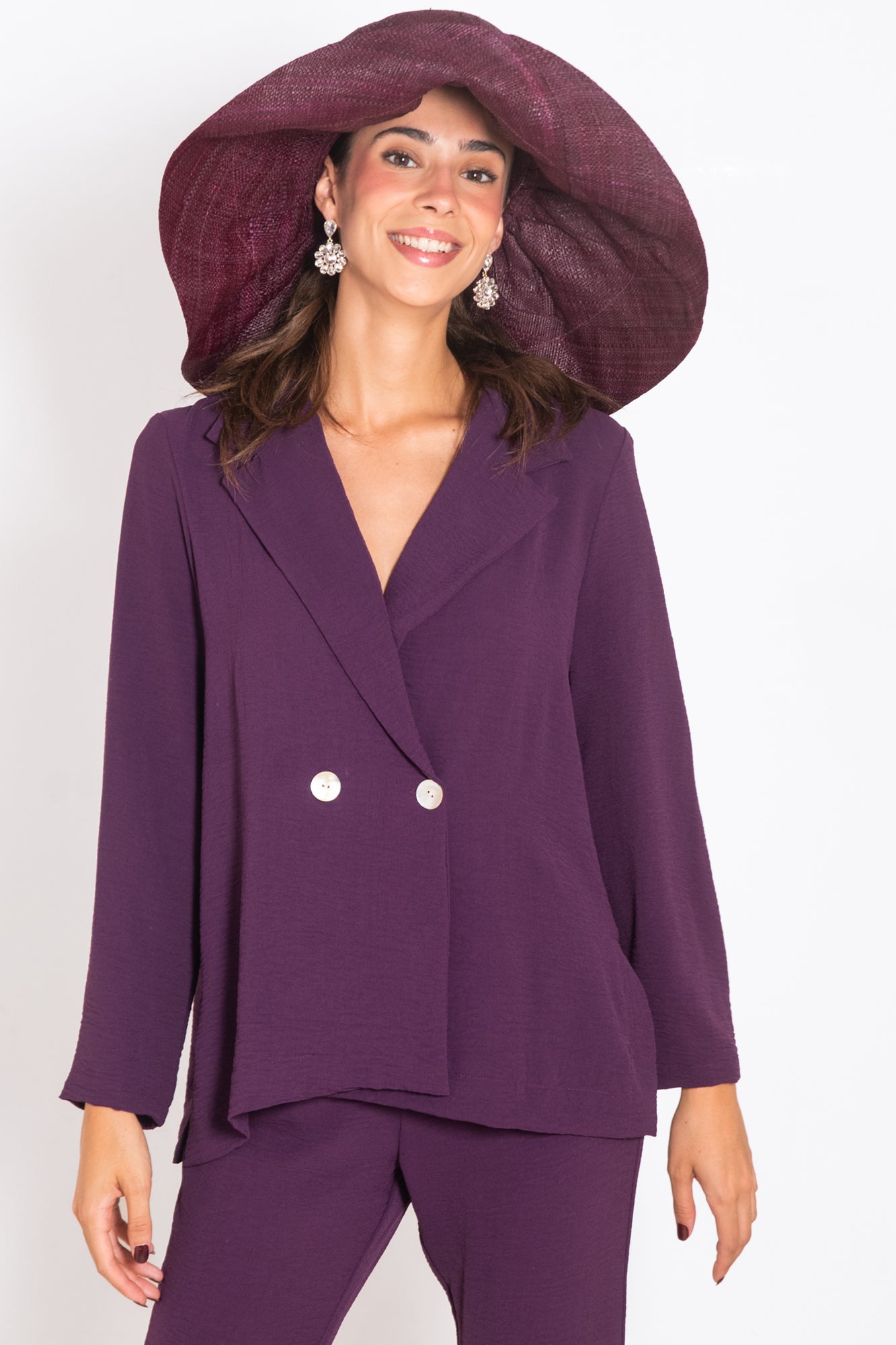 BLAZER GANTE MORADA