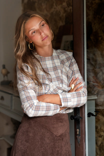 FALDA TOSCANA MARRÓN.