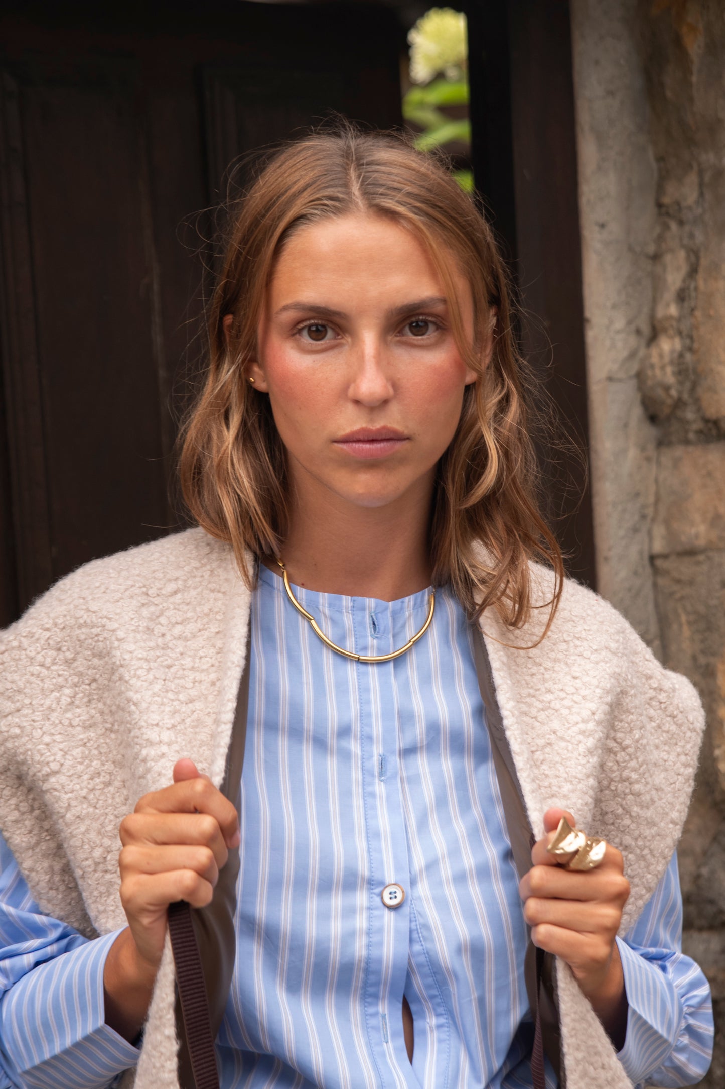 CHALECO NAZARET BLANCO.