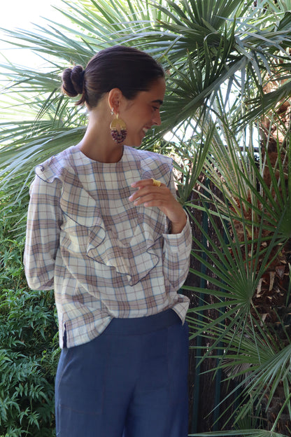 CAMISA LINEA CUADROS. Pide una talla más