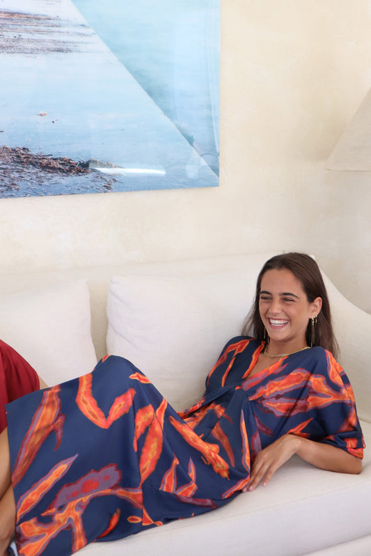 VESTIDO TANZANIA MARINO.