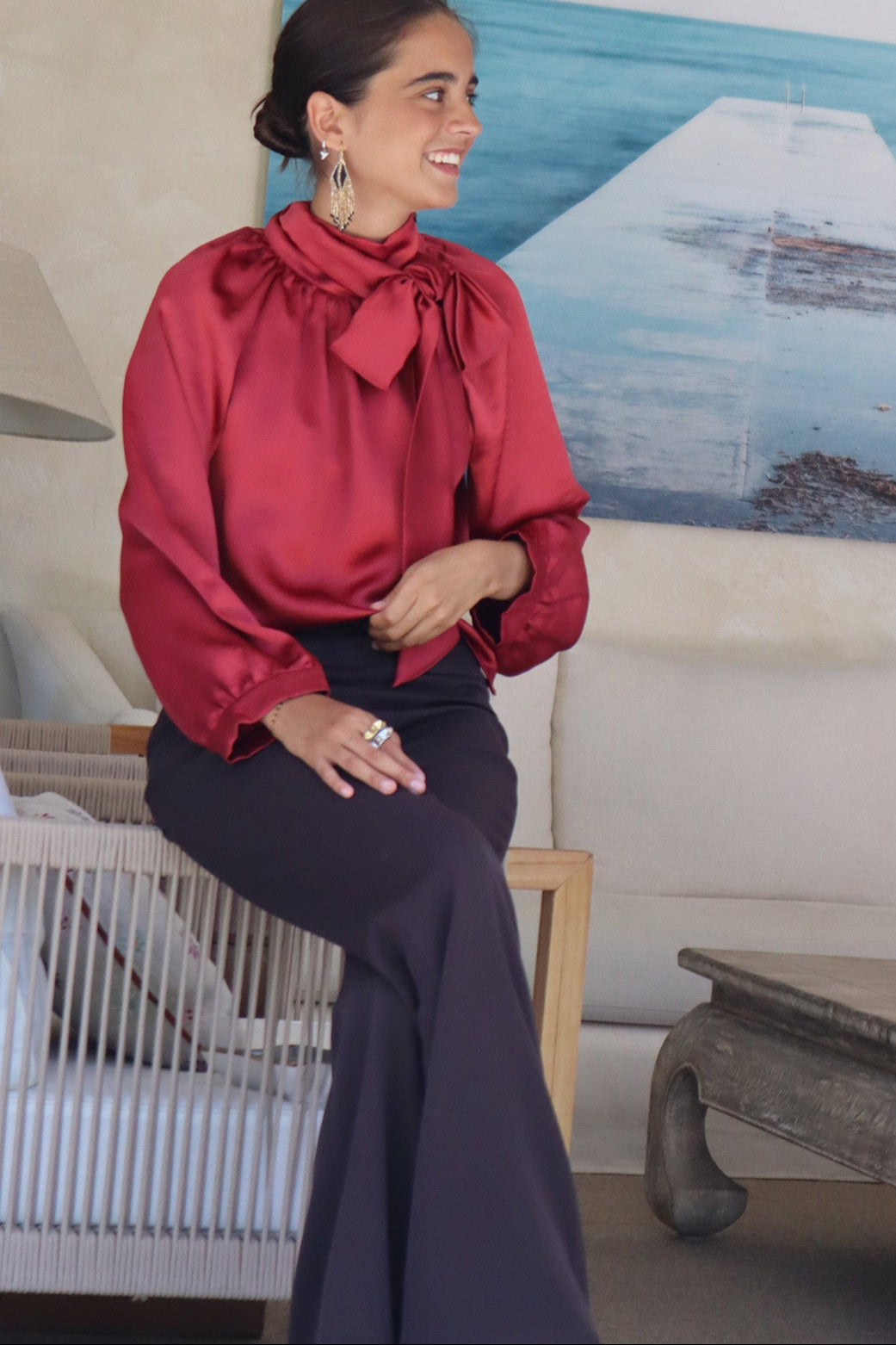 PANTALON CALCUTA MARRON. La talla L disponible el 26 de Enero.