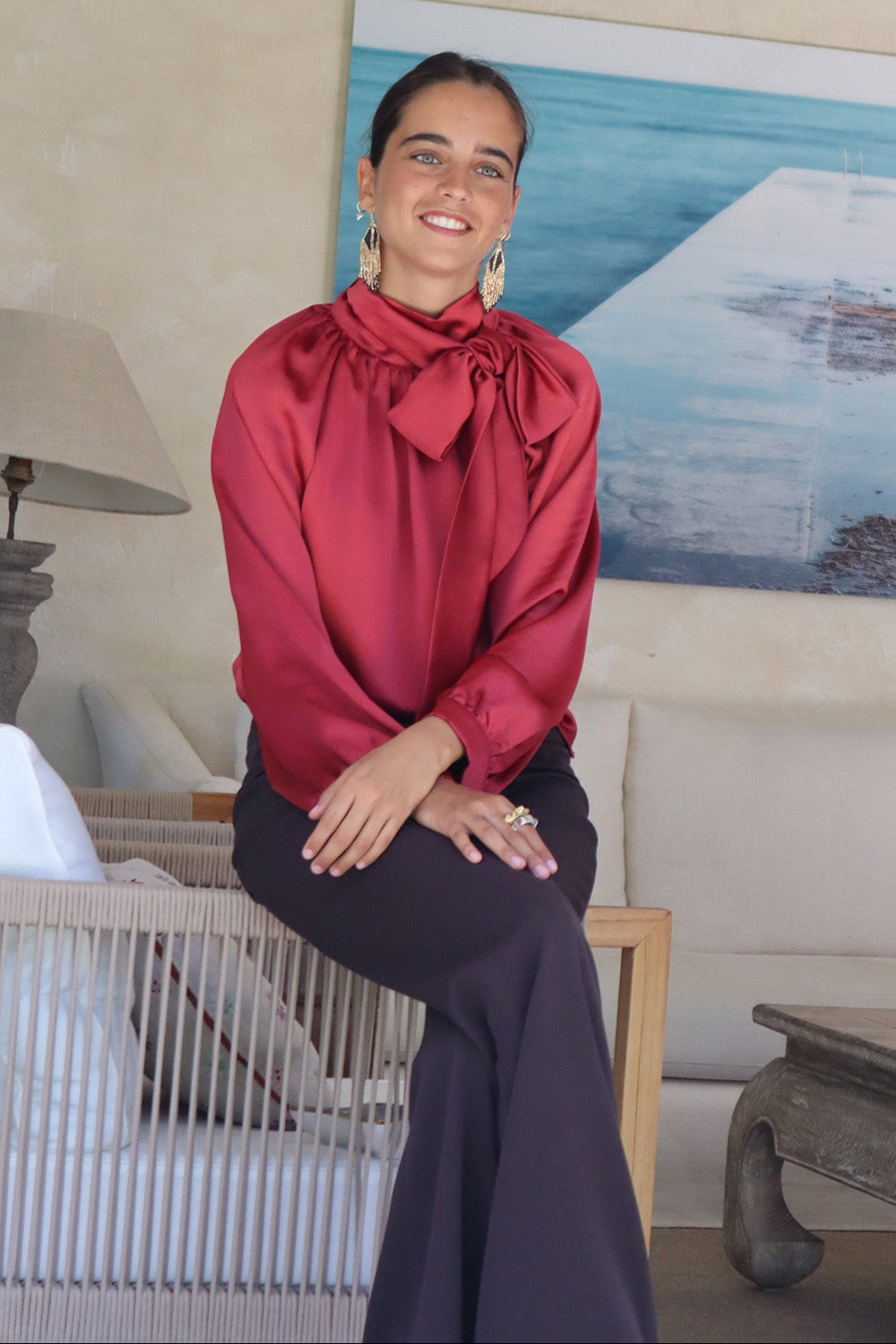 PANTALON CALCUTA MARRON. La talla L disponible el 26 de Enero.