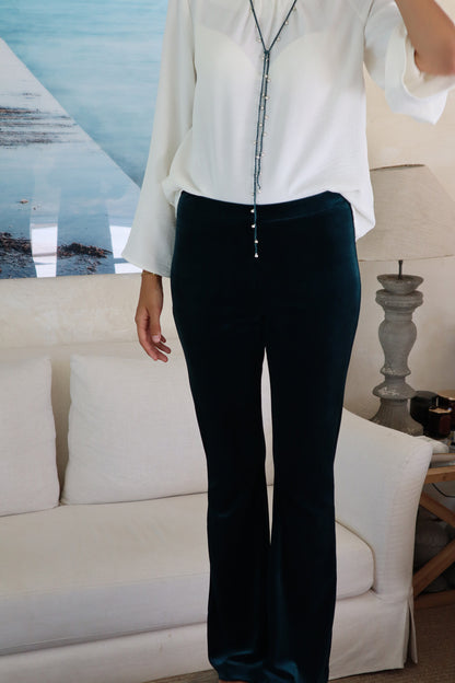 PANTALON CAMPANA VERDE