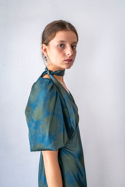 VESTIDO COMILLAS VERDE