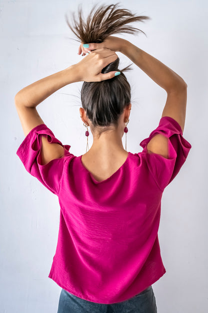 CAMISA PERÚ BUGANVILLA