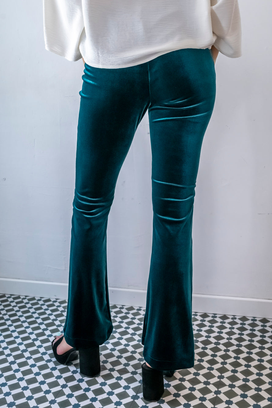 PANTALON CAMPANA VERDE